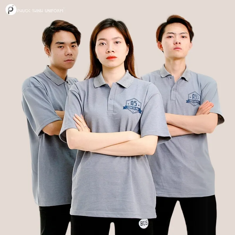 Khám phá 5+ mẫu áo đồng phục màu xám thanh lịch, tối giản áo đồng phục màu xám
