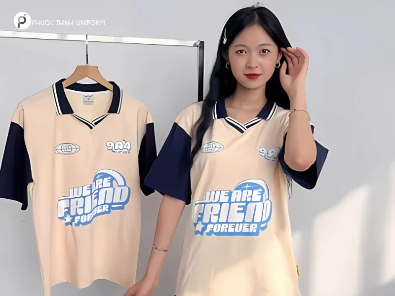 áo lớp màu be