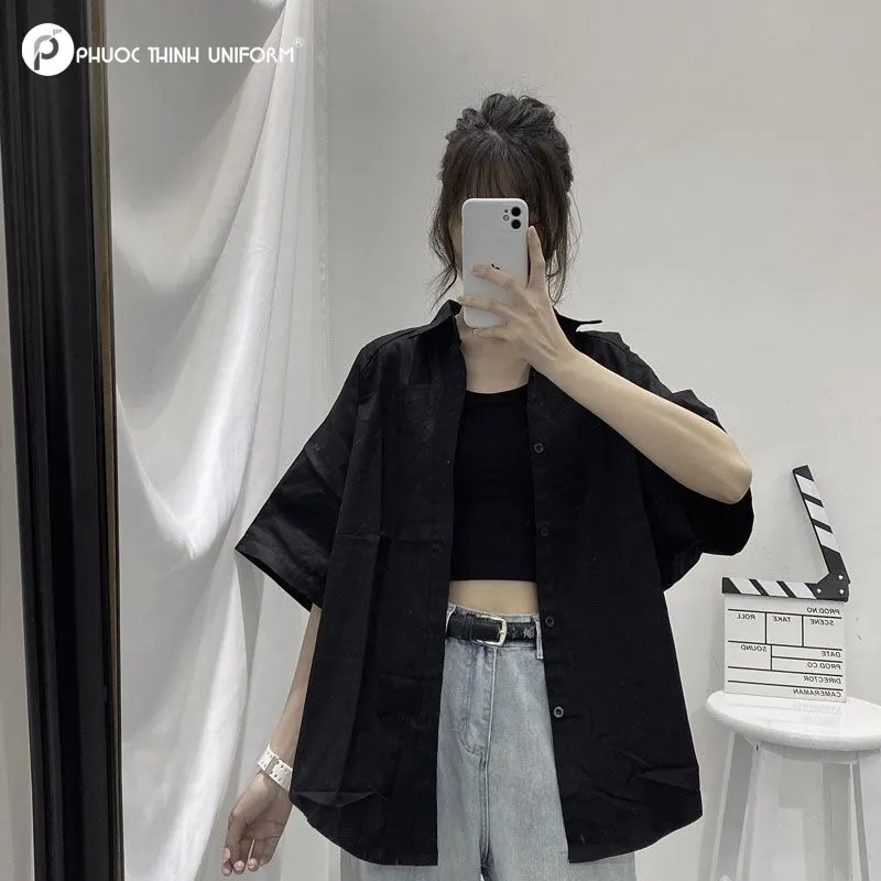 áo lớp màu đen