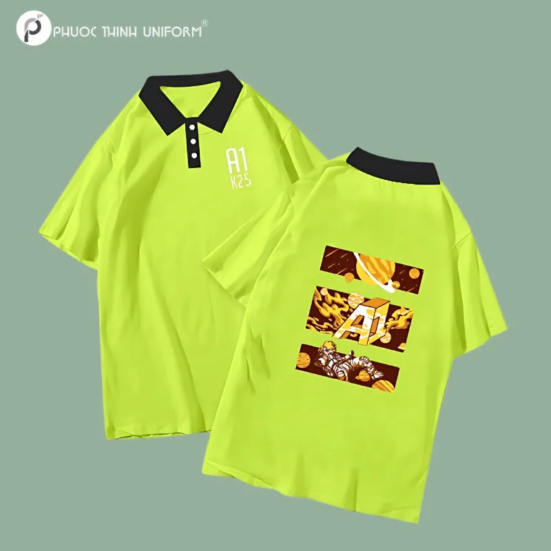 áo lớp màu xanh lá