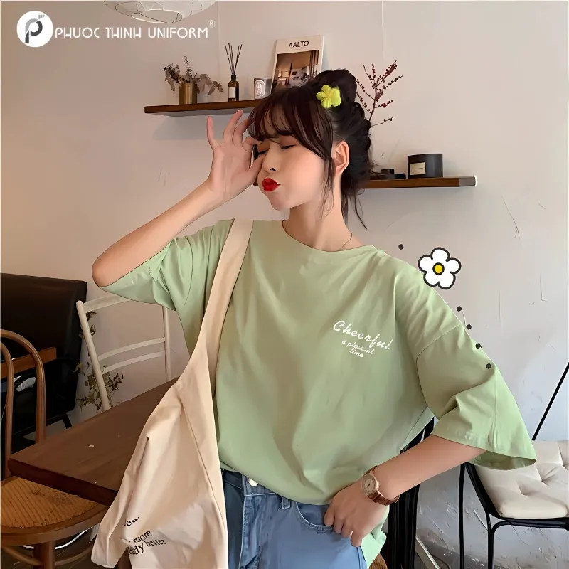 áo lớp màu xanh lá