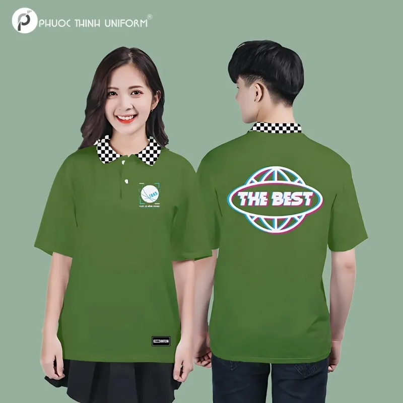 áo lớp màu xanh lá
