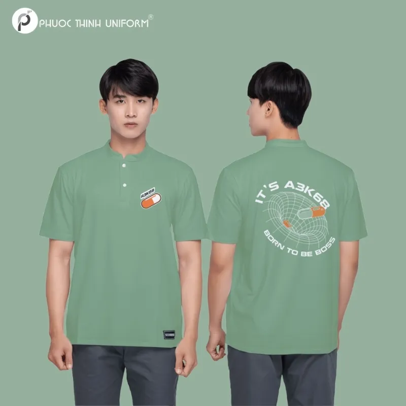 áo lớp màu xanh lá