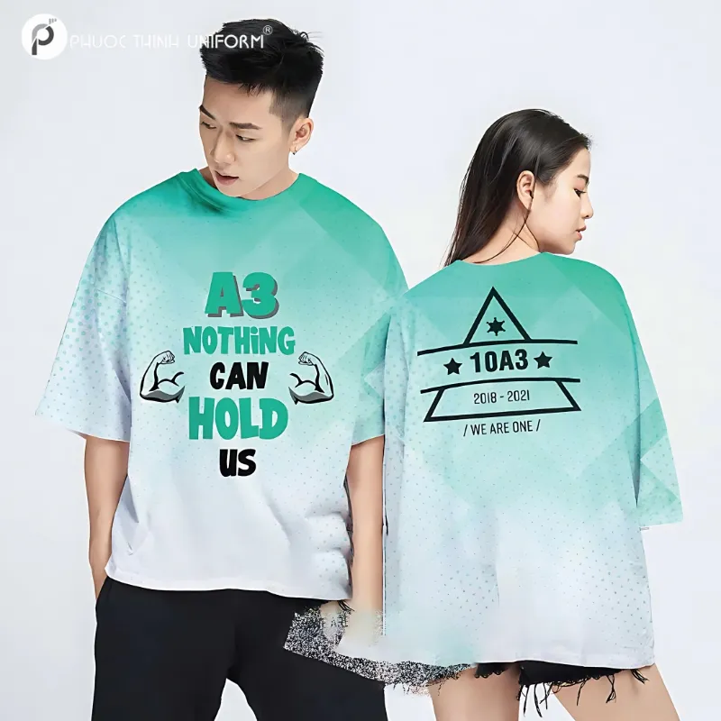 áo lớp màu xanh lá