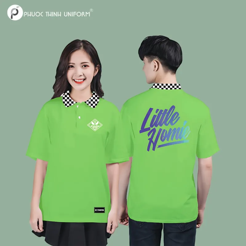 áo lớp màu xanh lá