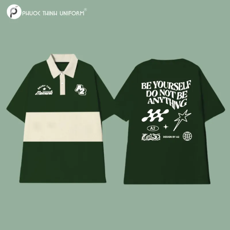 áo lớp màu xanh lá