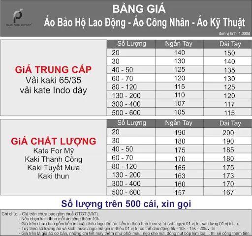 đồng phục bảo trì