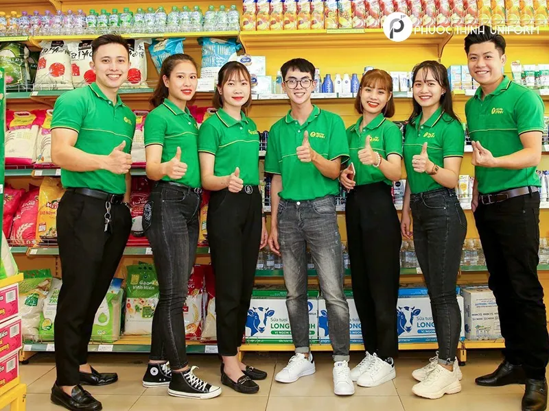 Tổng hợp các mẫu đồng phục nhân viên bán hàng đẹp, chuẩn form Đồng phục nhân viên bán hàng