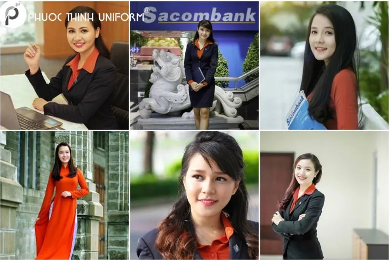 10+ mẫu đồng phục Sacombank sang trọng, tinh tế đồng phục Sacombank
