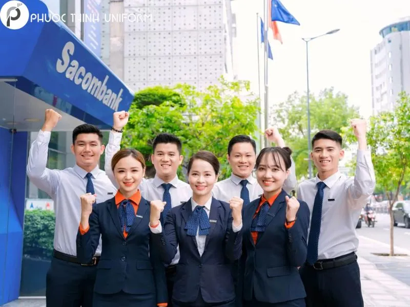 10+ mẫu đồng phục Sacombank sang trọng, tinh tế đồng phục Sacombank