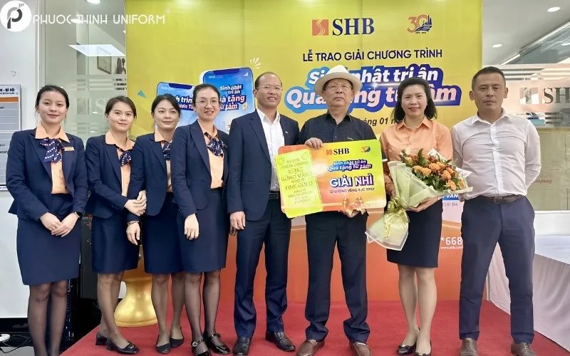 10+ mẫu đồng phục SHB chuyên nghiệp cho nhân viên ngân hàng đồng phục shb