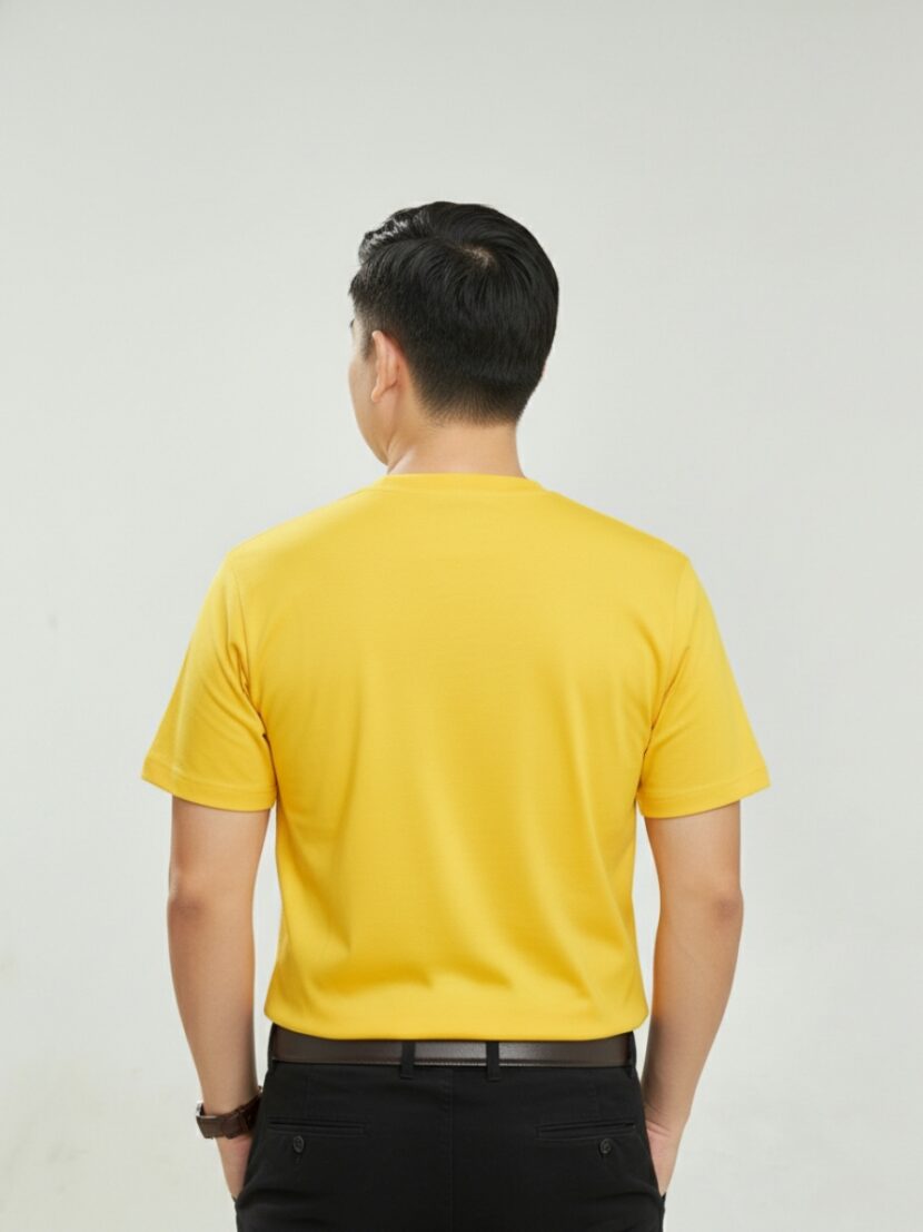 Áo Đồng Phục Nhóm Màu Vàng Họa Tiết Đen