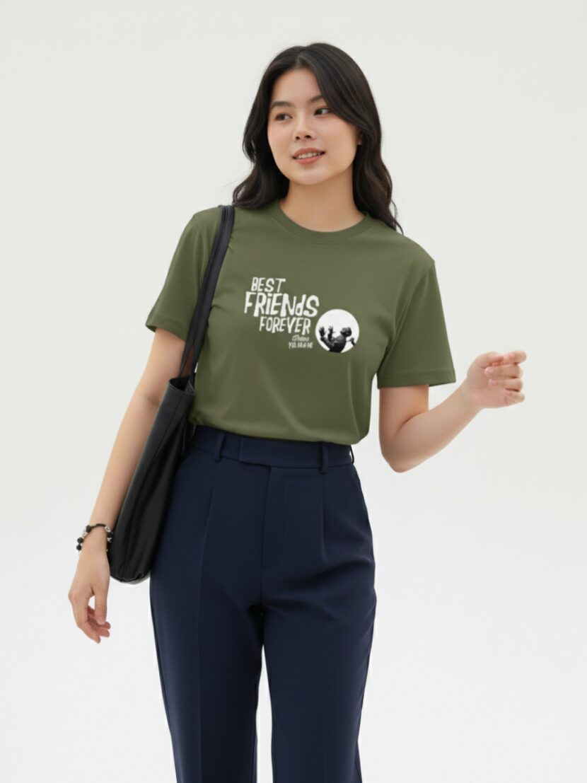 Áo nhóm màu xanh rêu 