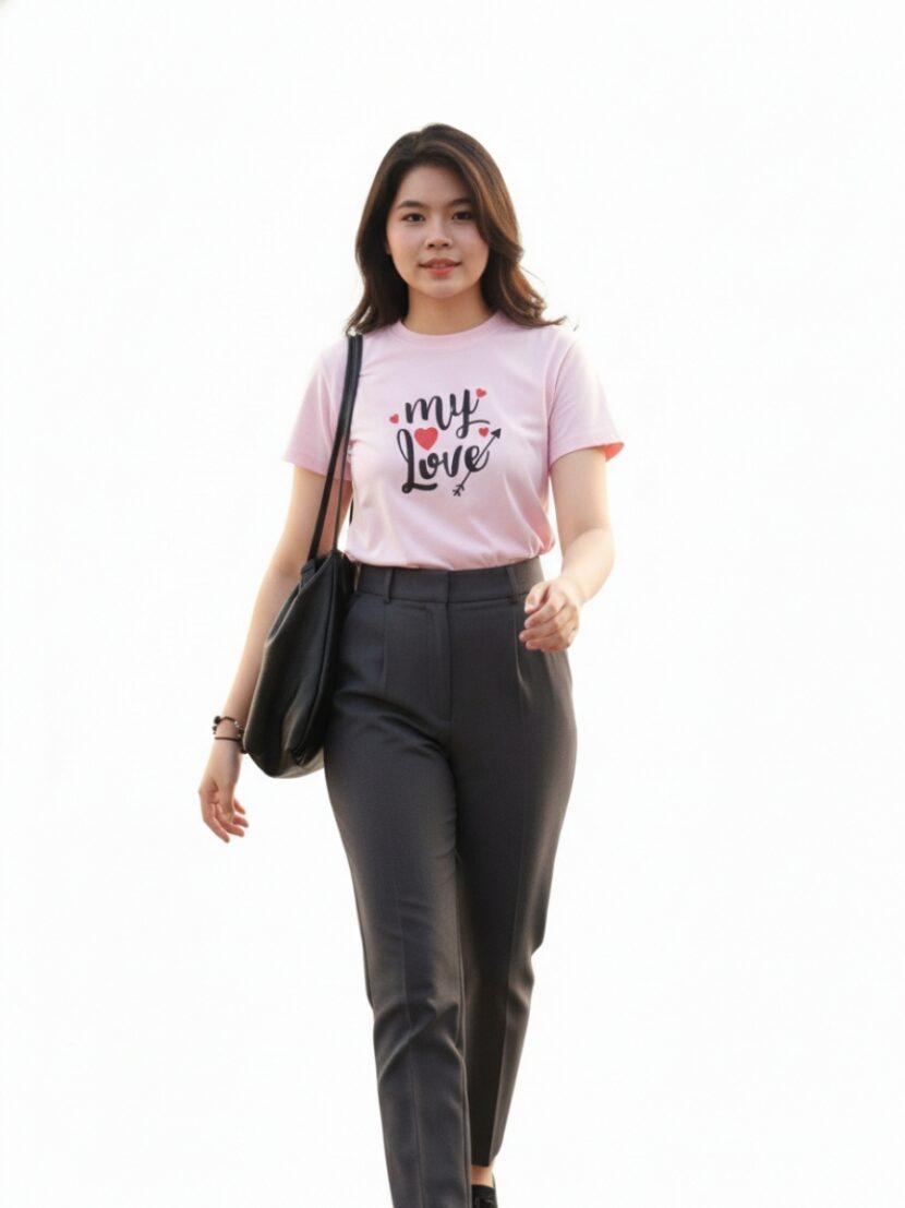 Áo Nhóm Màu Hồng “My Love”