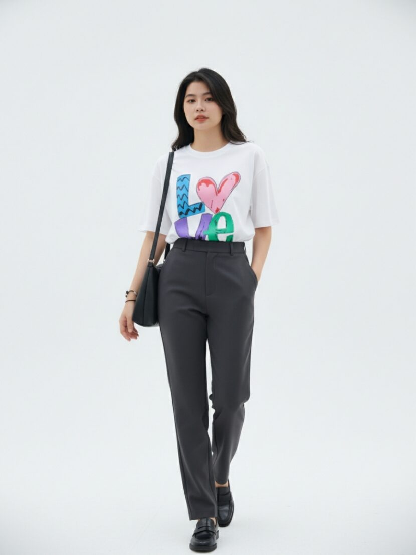 Áo Đồng Nhóm Cho Gia Đình In Chữ “LOVE