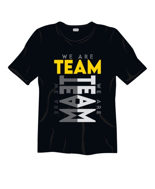 Áo Nhóm Màu Đen “We Are Teams”