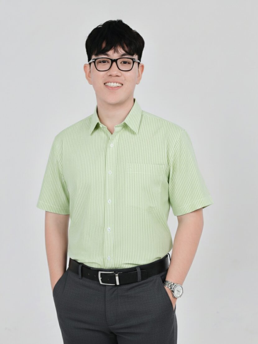 Áo Sơ Mi Đồng Phục phối sọc trắng xanh lá - 20 Áo Sơ Mi Đồng Phục phối sọc trắng xanh lá - 20