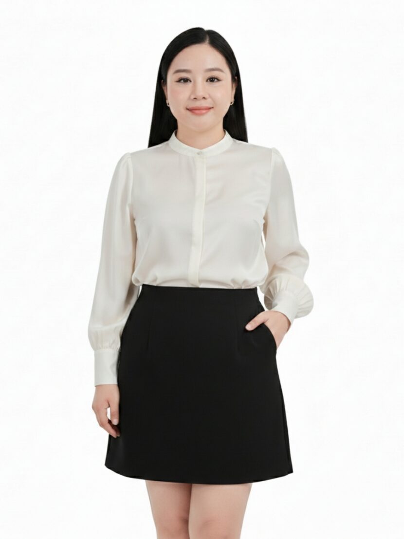 Chân váy đồng phục công sở chữ A - 27