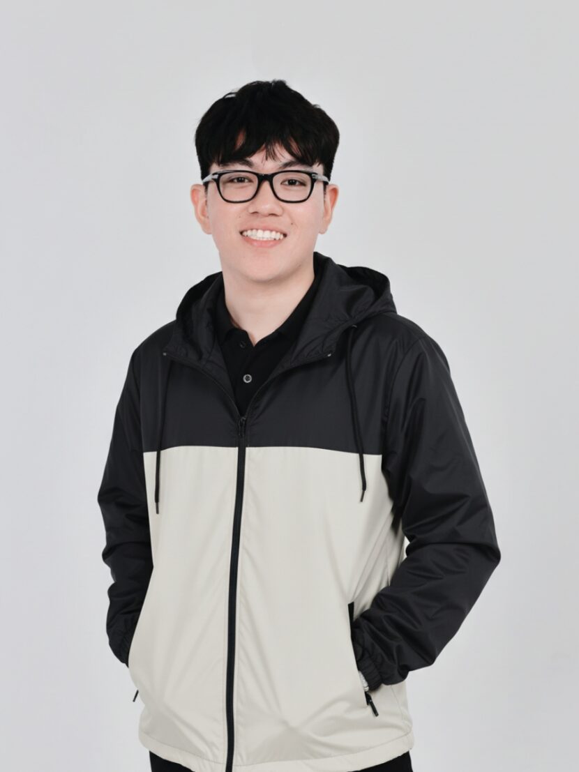 Áo khoác gió đồng phục phối màu xám đen - 02