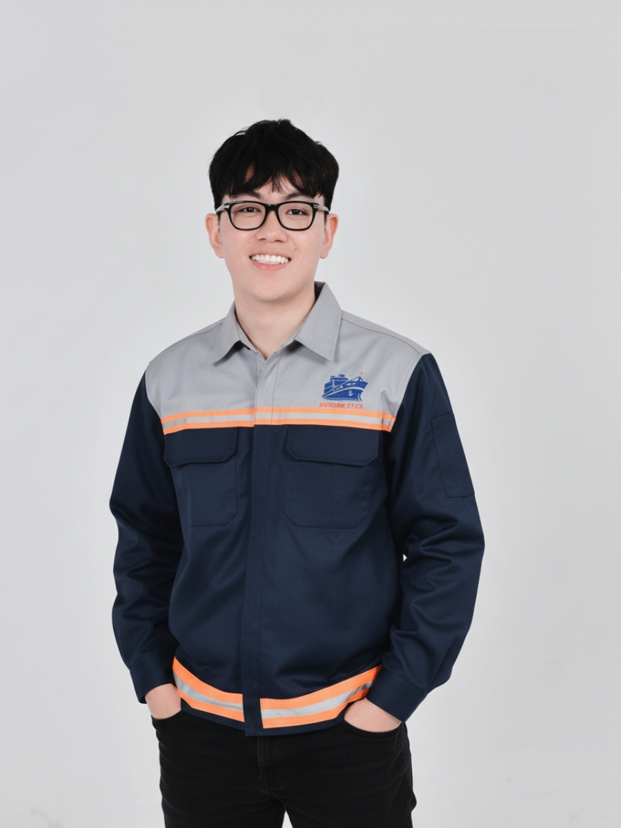 Đồng phục bảo hộ lao động màu xanh dương đậm - 9 Đồng phục bảo hộ lao động màu xanh dương đậm – 9