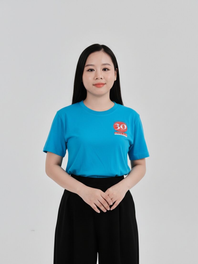 Áo team building màu xanh biển - 08