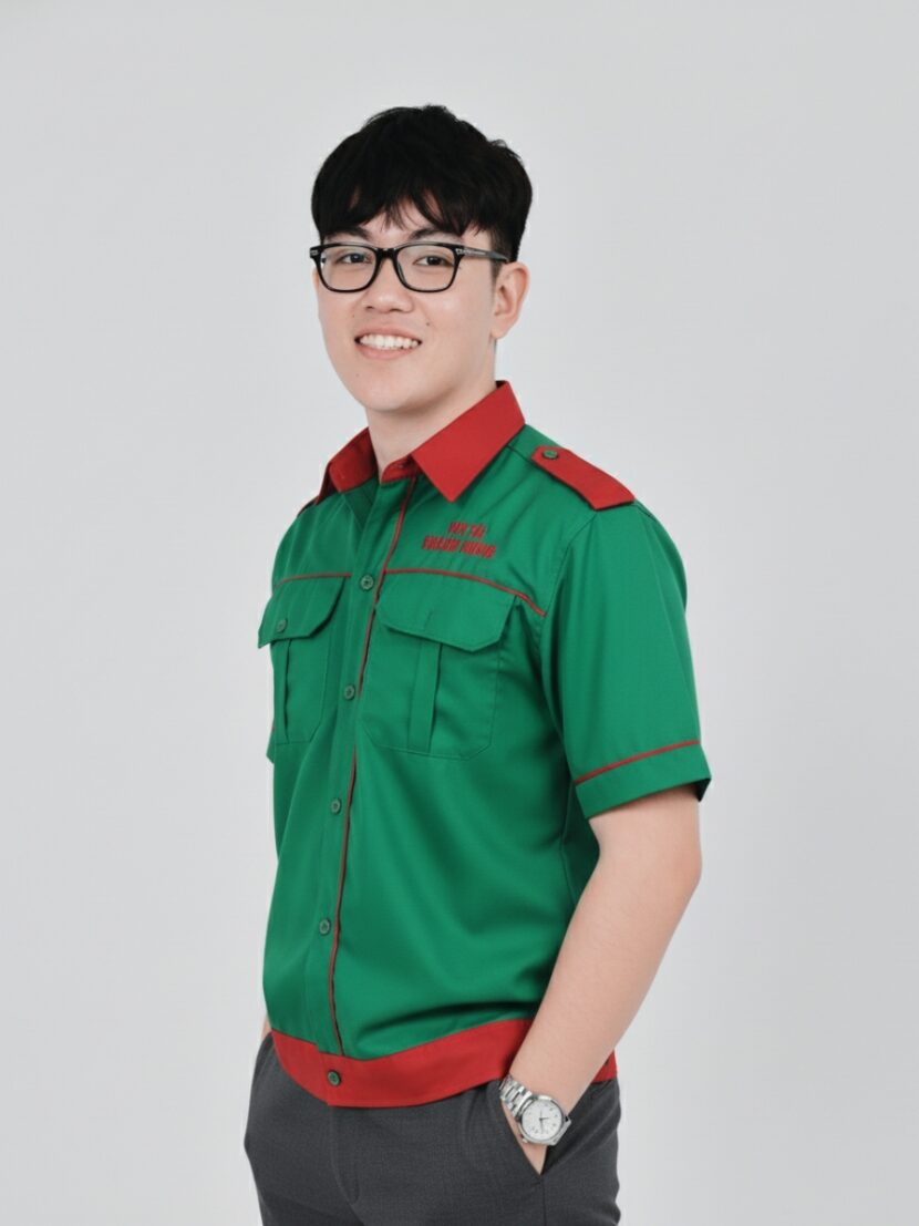 Đồng phục bảo hộ lao động phối màu xanh lá đỏ - 11 Đồng phục bảo hộ lao động phối màu xanh lá đỏ – 11