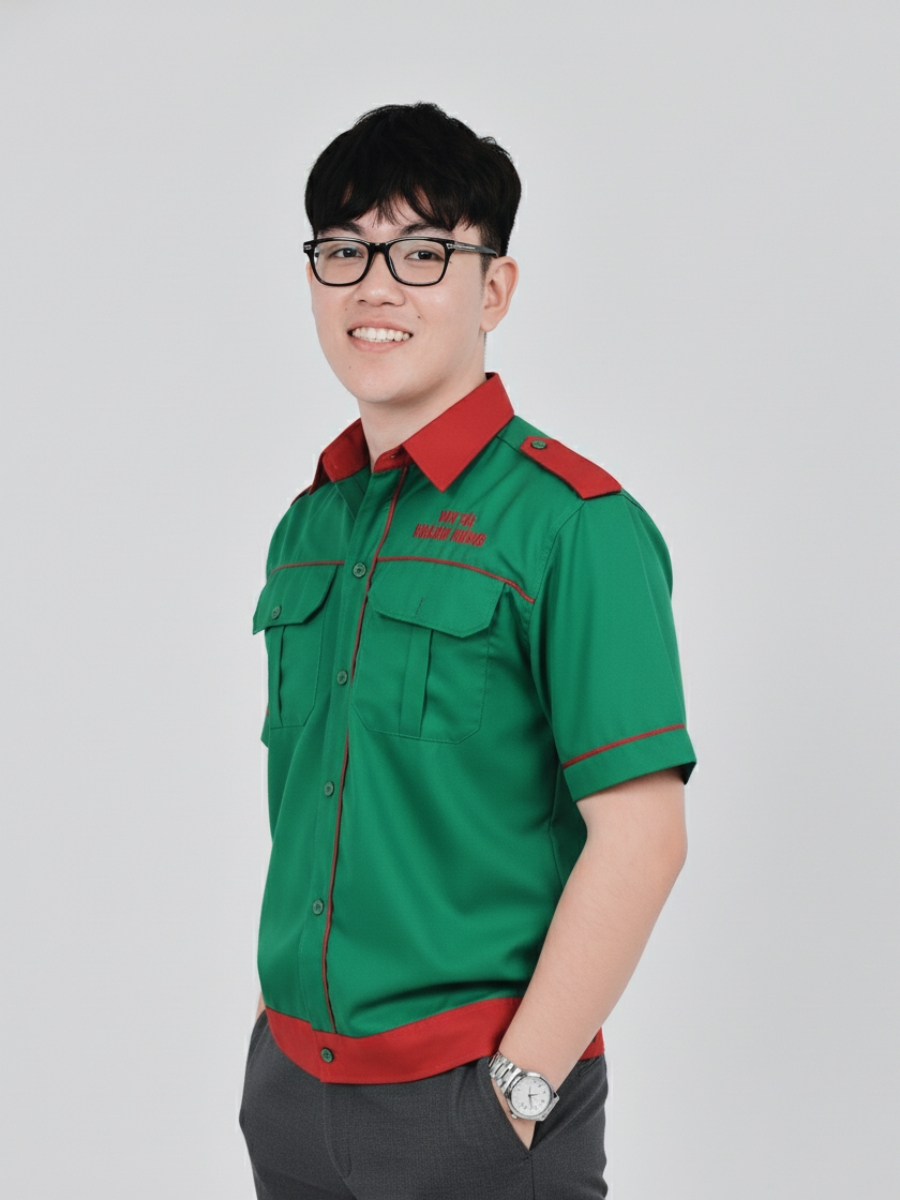 Đồng phục bảo hộ lao động phối màu xanh lá đỏ - 11 Đồng phục bảo hộ lao động phối màu xanh lá đỏ – 11