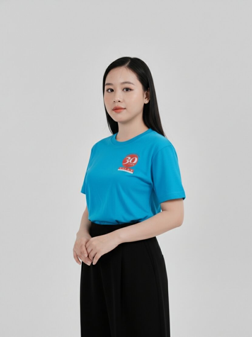 Áo team building màu xanh biển - 08