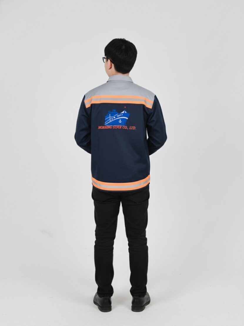 Đồng phục bảo hộ lao động màu xanh dương đậm - 9 Đồng phục bảo hộ lao động màu xanh dương đậm – 9