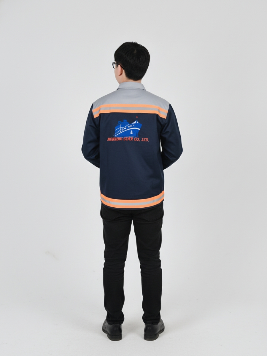 Đồng phục bảo hộ lao động màu xanh dương đậm - 9 Đồng phục bảo hộ lao động màu xanh dương đậm – 9