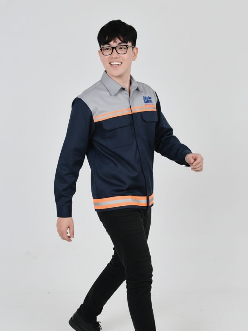 Đồng phục bảo hộ lao động màu xanh dương đậm - 9 Đồng phục bảo hộ lao động màu xanh dương đậm – 9