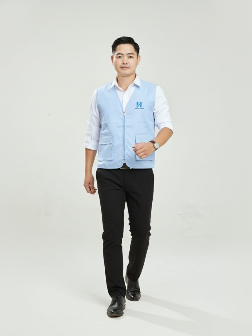 Áo gile đồng phục bảo hộ lao động -04 batch virtual try on pose 4 7