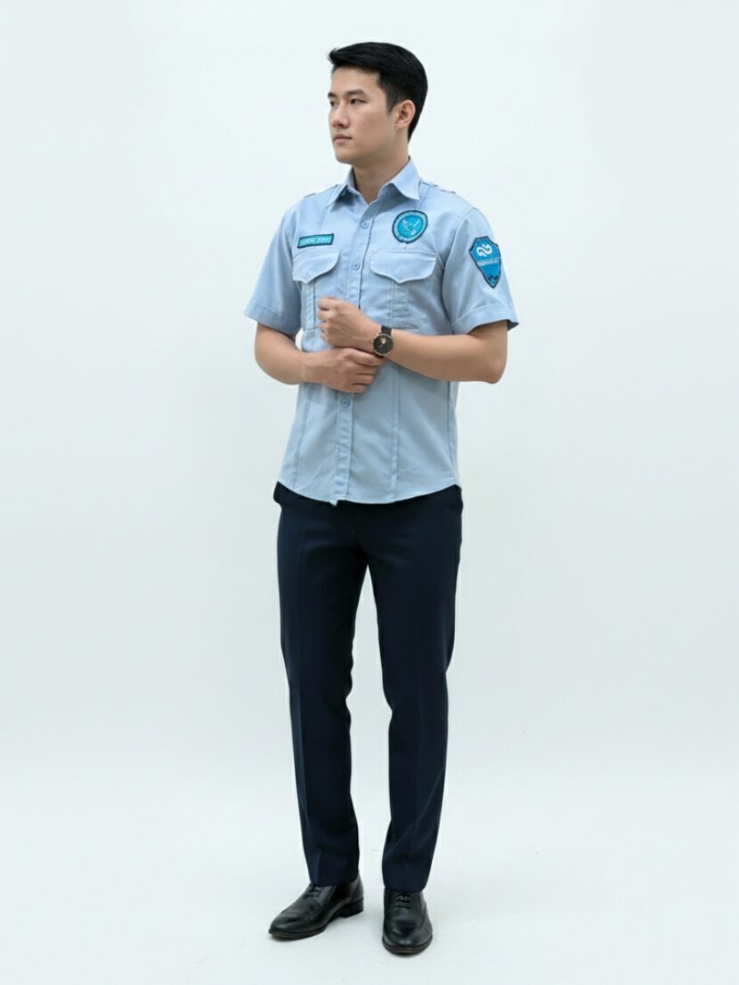Đồng phục bảo vệ xanh biển đậm - 08