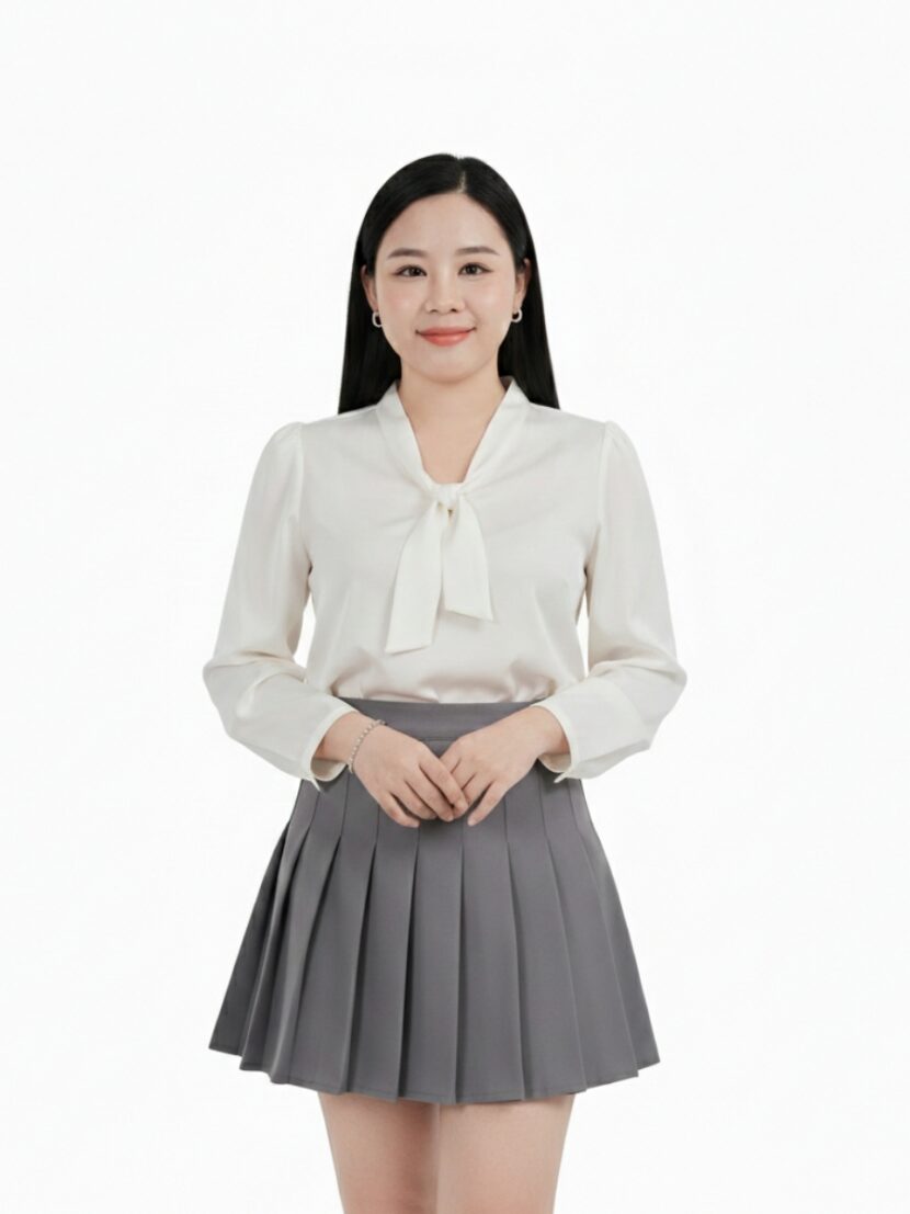 Chân váy đồng phục xếp li công sở - 12
