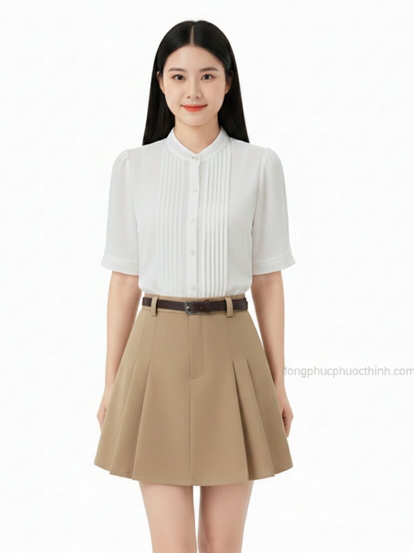 Chân váy đồng phục công sở xếp li - 42