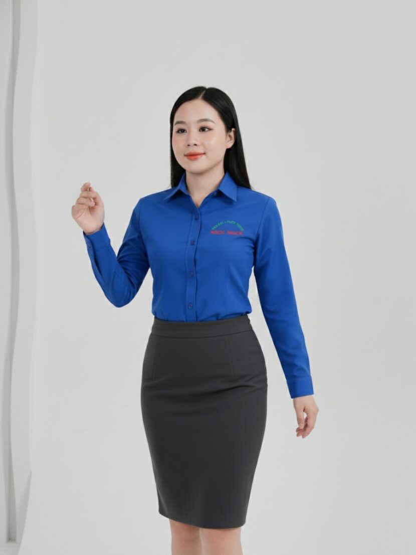 Áo sơ mi đồng phục trái cây Ngọc Ngọc