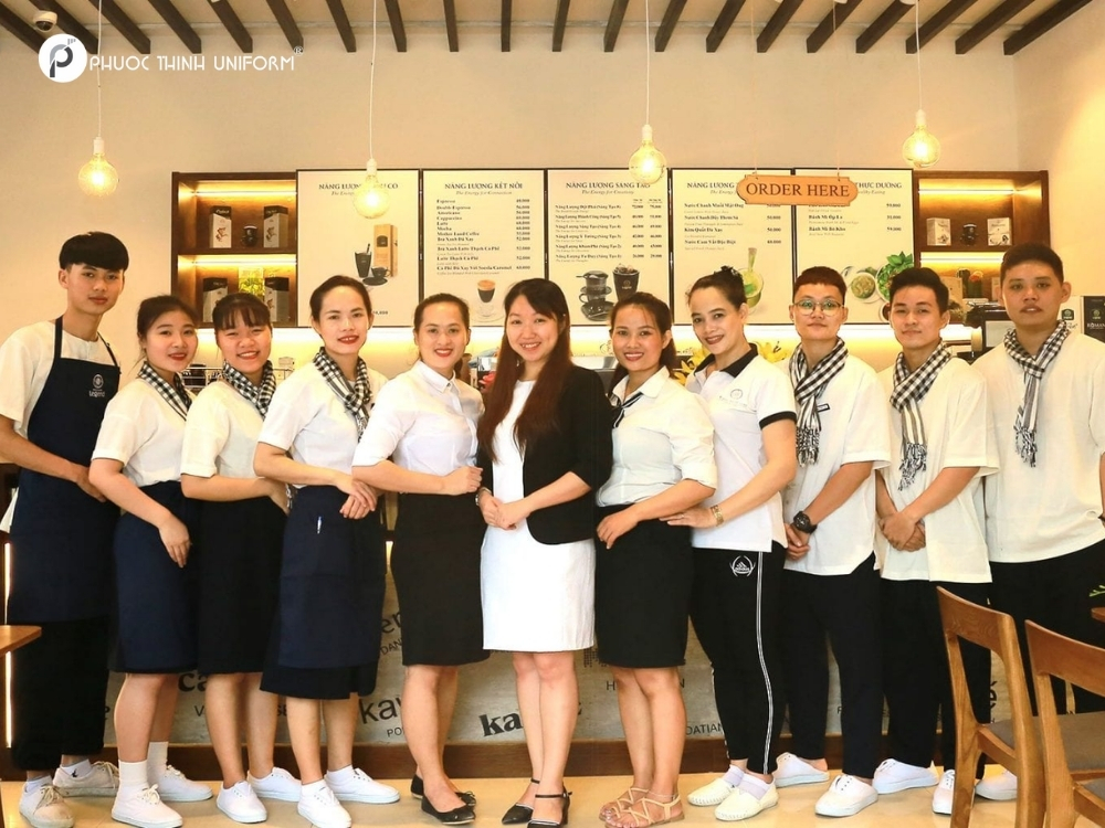 đồng phục quán cafe