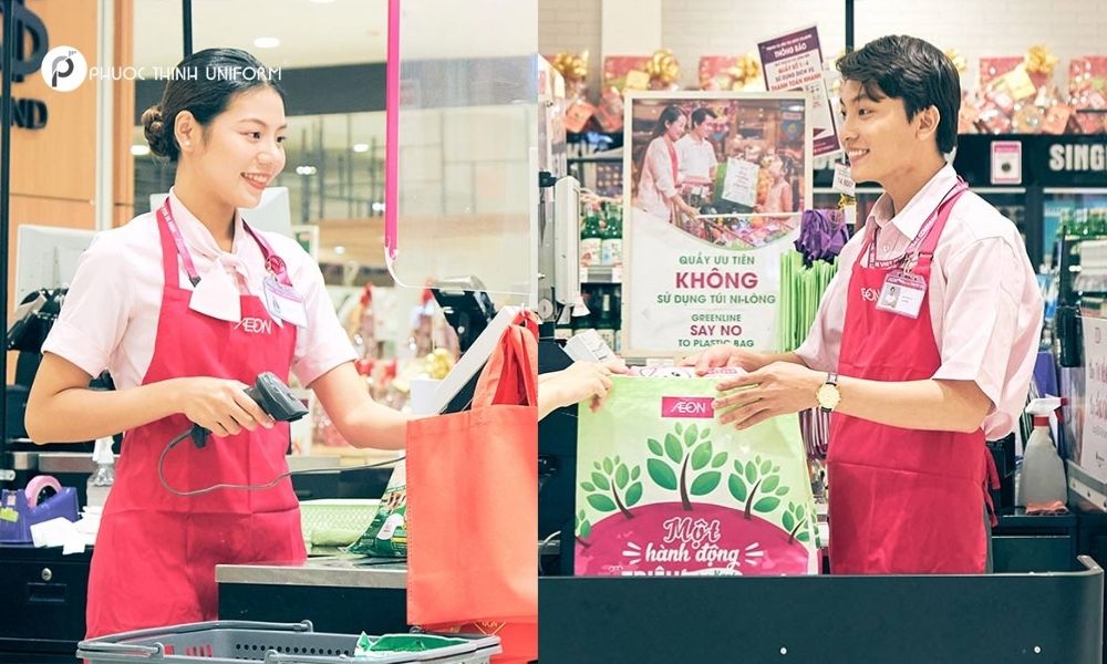 đồng phục nhân viên Aeon