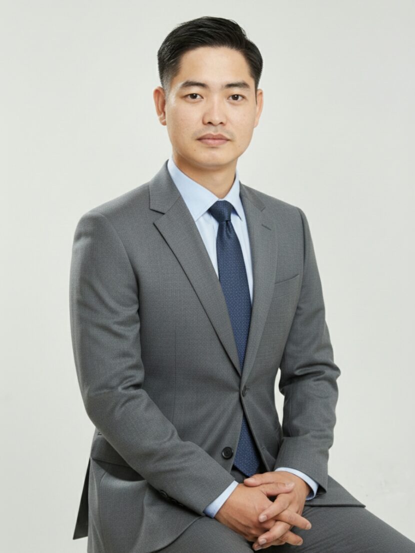 Đồng phục vest nam màu ghi sáng 2 cúc - 05