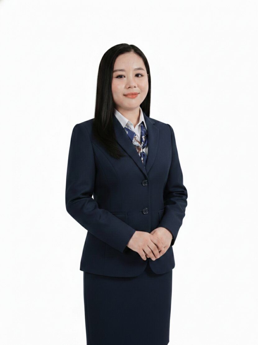 Đồng phục vest nữ 2 cúc xanh navy - 16
