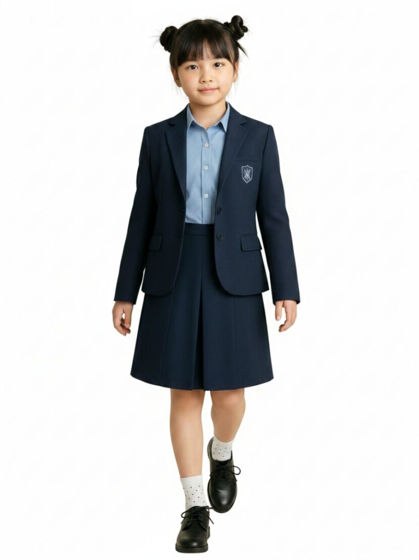 Đồng phục vest nữ học sinh màu xanh than - hs12