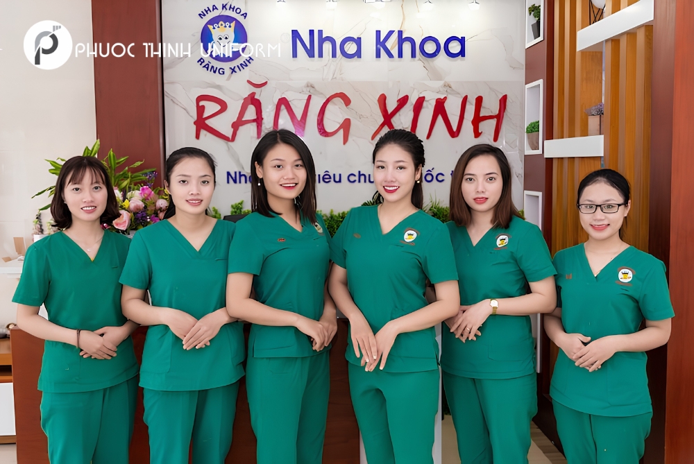 đồng phục lễ tân nha khoa