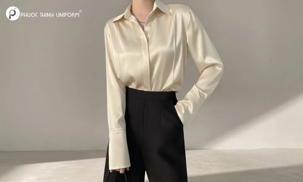 Áo sơ mi công sở nữ trơn