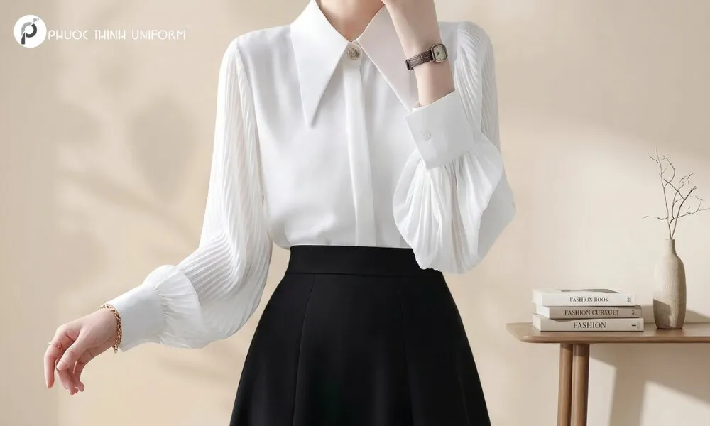 Áo sơ mi cổ Đức