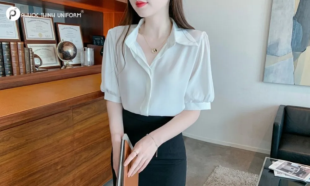 Sơ mi công sở tay phồng