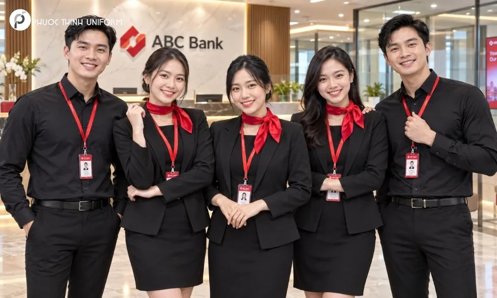 Áo polo đồng phục Tiến Anh Bekery Đồng phục công ty dành cho nhân viên ngân hàng nam và nữ