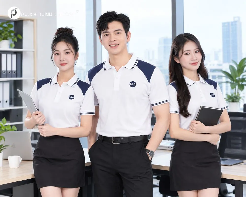 áo thun đồng phục có cổ